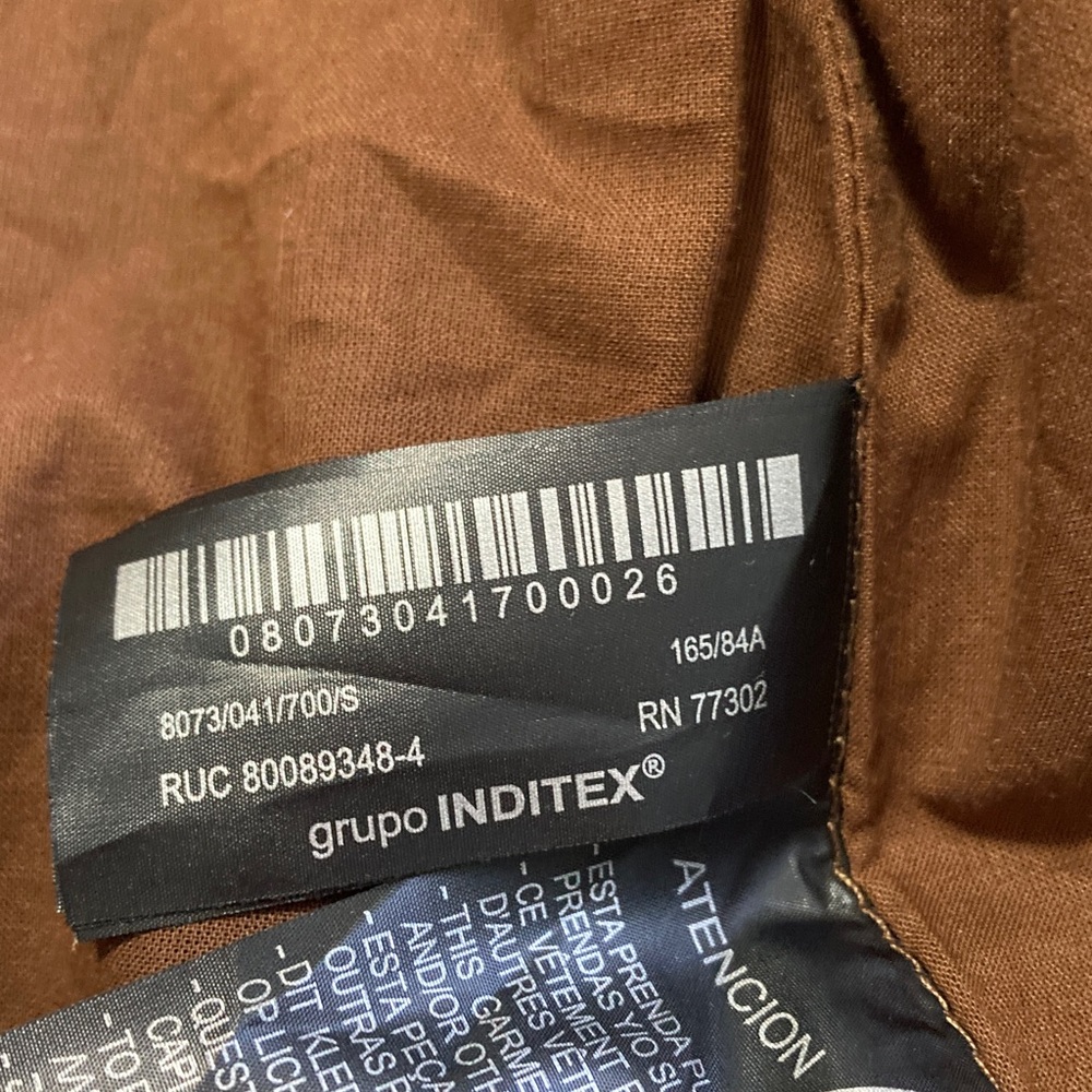 ZARA Brown Real Suede Leather Jacket - Picture 9 of 11